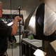 A technician adjusts the lighting on Harret Tubman's shawl, given to her by EnglandÕs Queen Victoria, and a personal book of hymns in the Slavery and Freedom Gallery in the Smithsonian's National Museum of African American History and Culture during the press preview on the National Mall September 14, 2016 in Washington, DC.